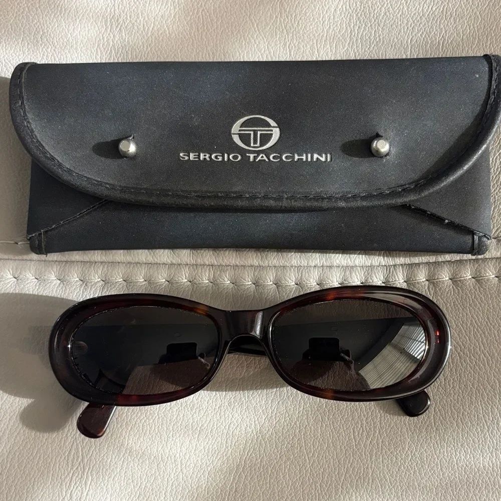 Sergio Tacchini Vintage Mini Black Sunglasses